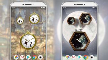 Analog clock widget Poupelle-poster