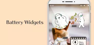 Battery widget Shirokuma-Days
