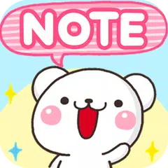 Sticky Note White Bear XAPK download