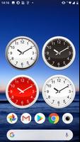 Analog clocks widget – simple الملصق