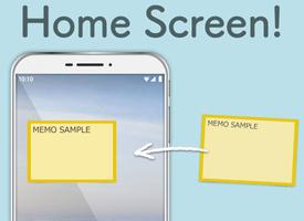 Home screen Memo Sticky Note الملصق