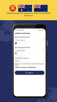 AANZFTA Tariff Finder screenshot 1