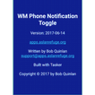 WM Phone Notification Toggle