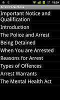 BCCLA Arrest Pocketbook الملصق