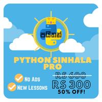 Python Sinhala Pro. Cartaz