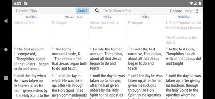 1 Schermata Parallel Plus® Bible-study app