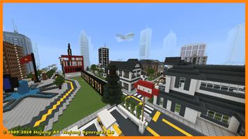 city for minecraft الملصق