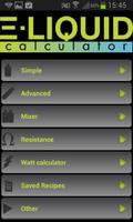 E-Liquid Calculator Cartaz