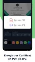 app à faire certificat - Créateur du Certificat capture d'écran 3