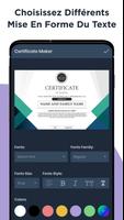 app à faire certificat - Créateur du Certificat capture d'écran 2