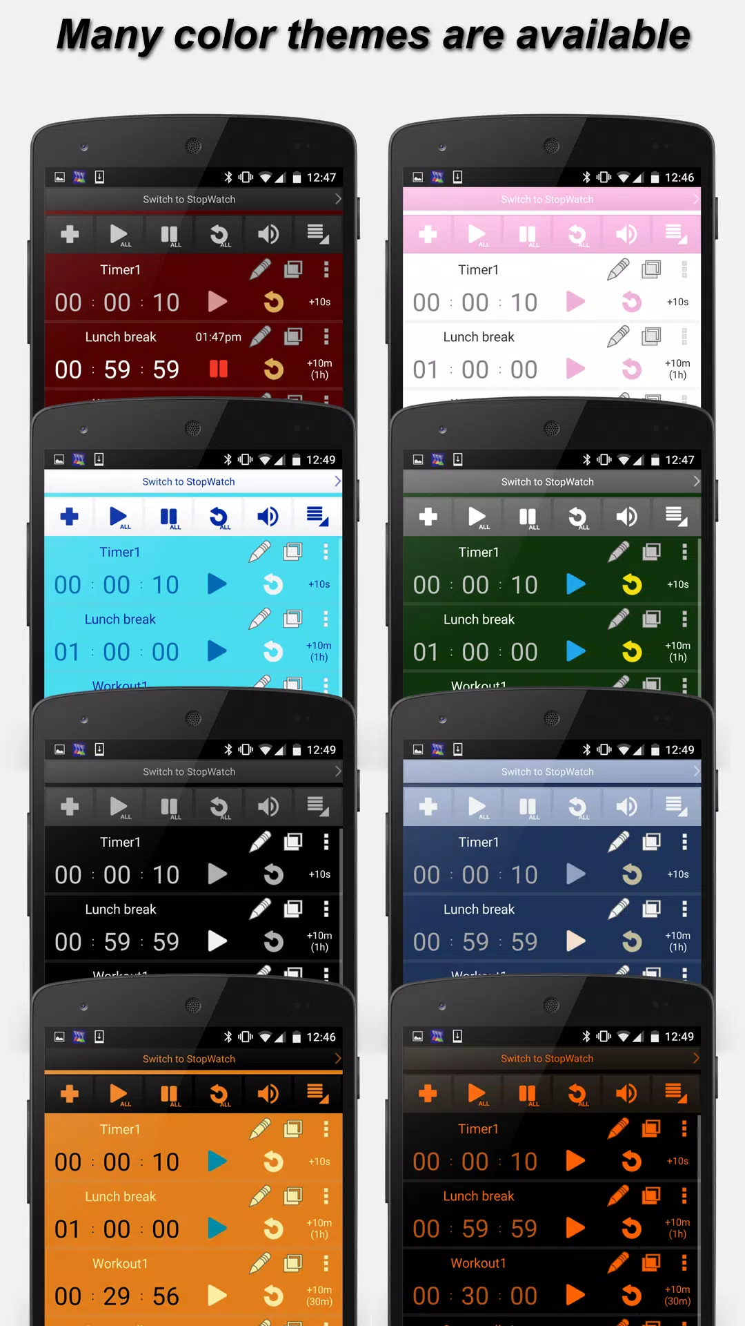 Multi Timer and Stopwatch Free for Android - Download