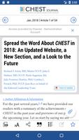 CHEST® Journal App Ekran Görüntüsü 1