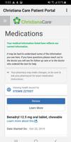 Christiana Care Patient Portal スクリーンショット 1