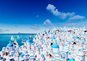 脱出ゲーム サントリーニ ~エーゲ海広がる青と白の街~ ポスター
