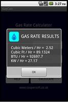 GAS RATE CALCULATOR FREE capture d'écran 1
