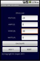 OHM'S LAW CALCULATOR penulis hantaran