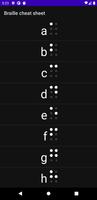 Braille cheat sheet постер