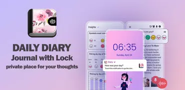 Journal with Lock: Daily Diary