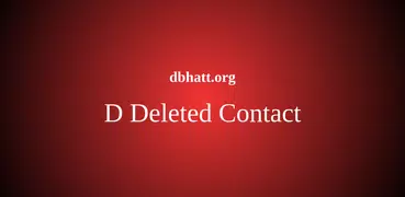 Deleted Contact