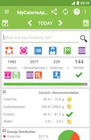 Calorie counter MyCalorieApp Cartaz