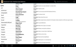 Pathfinder Open Reference ภาพหน้าจอ 3