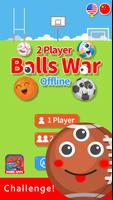 2 Player Balls War Offline capture d'écran 3