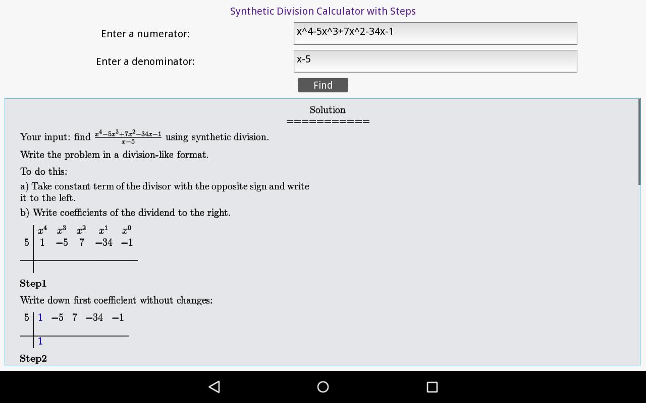 Калькулятор div. Div Mod калькулятор. Synthetic Division. Long Division Calc приложение.