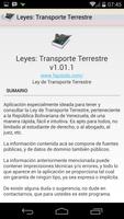 Ley de Transporte Terrestre capture d'écran 3