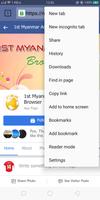 1st Myanmar Browser syot layar 2