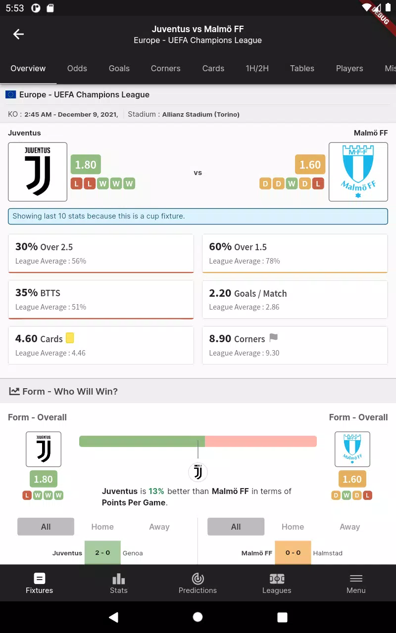 FootyStats - Soccer Stats 1.0.15 Free Download