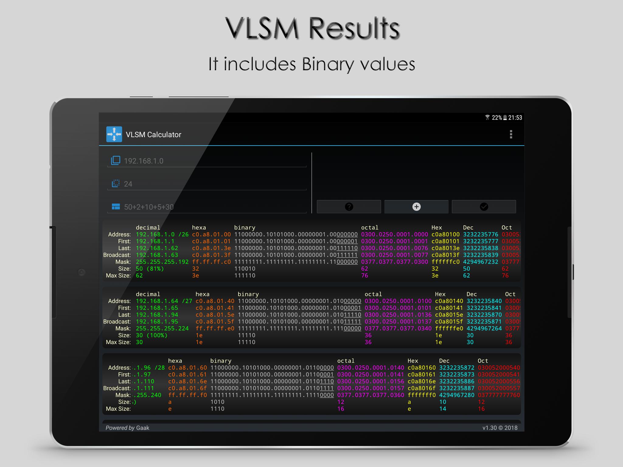 TÉLÉCHARGER VLSM CALC NET NET CALC TÉLÉCHARGER VLSM