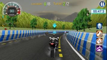 Moto Racing 3D Game capture d'écran 2