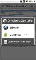 MuleDroid capture d'écran 2