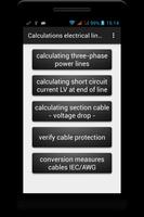 Calculations electrical lines poster