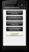 Calculate electrical line Lite poster