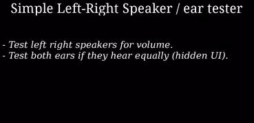 Left Right Ear & Speaker Test