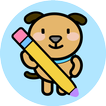 Coloriage pour les enfants: Colorie le chien
