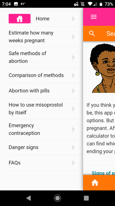 Safe Abortion (SA) screenshot 2