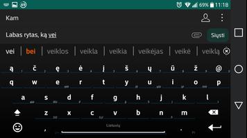 Lithuanian for AnySoftKeyboard imagem de tela 3