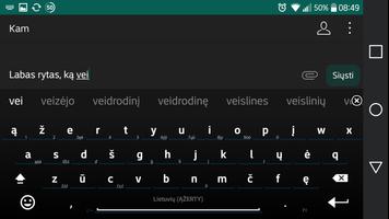 Lithuanian for AnySoftKeyboard imagem de tela 1