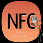 NFC StickMan share your apps icône