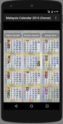 Malaysia Calendar 2020 Horse For Android Apk Download