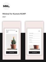 Minimal for Kustom/KLWP Ekran Görüntüsü 1