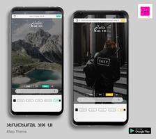 Structural SiX UI Klwp/Kustom تصوير الشاشة 1