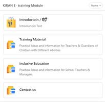 Kiran e-training mobile application capture d'écran 1