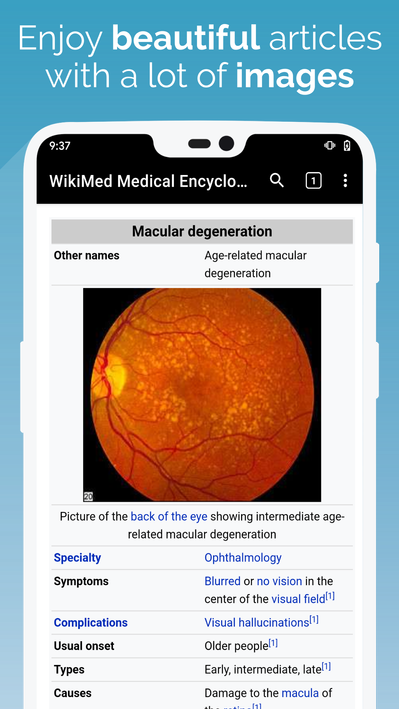 WikiMed - Offline Medical Encyclopedia screenshot 1