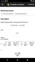 Complex numbers calculator स्क्रीनशॉट 1