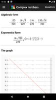 Complex numbers calculator captura de pantalla 2