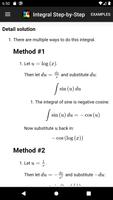 Integral Step-By-Step Calc capture d'écran 1