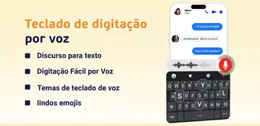 Teclado de digitação por voz